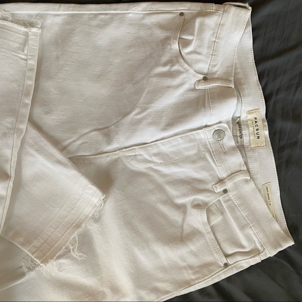 Pacsun White ripped jeans